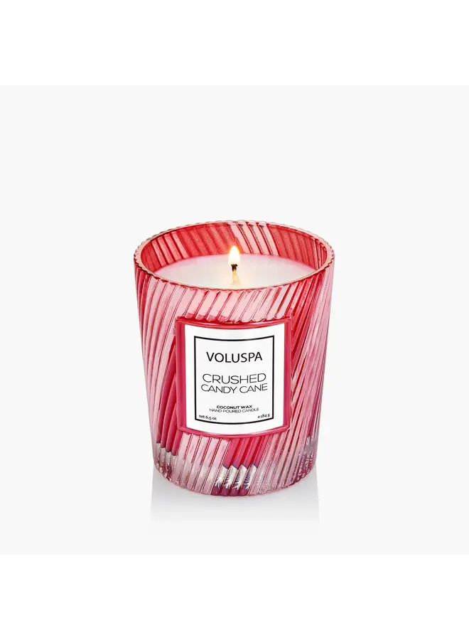 Crushed Candy Cane 6.5oz Classic Candle