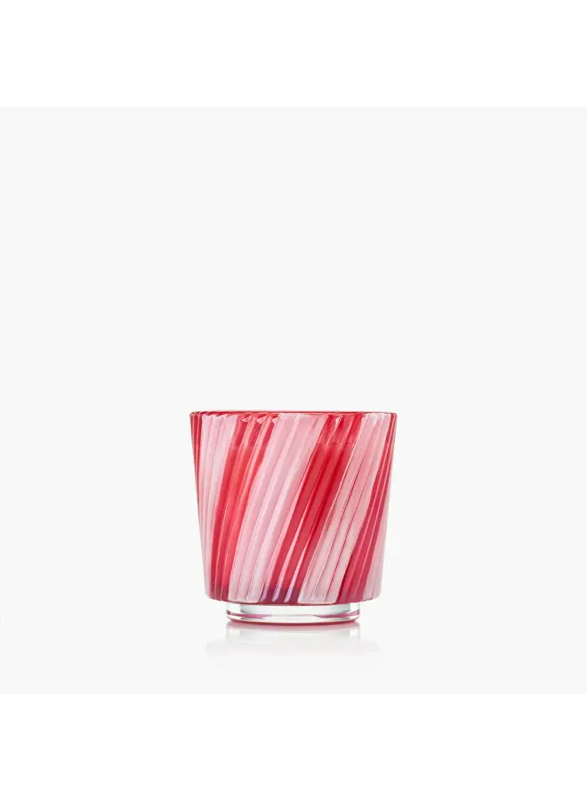 Crushed Candy Cane 2.5oz Boxed Pedestal Candle