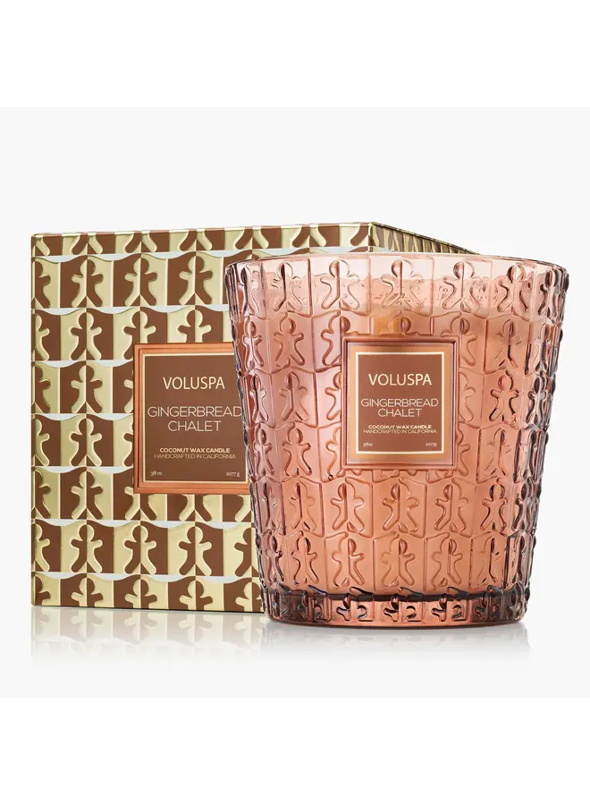 3 Wick Hearth Gingerbread Chalet