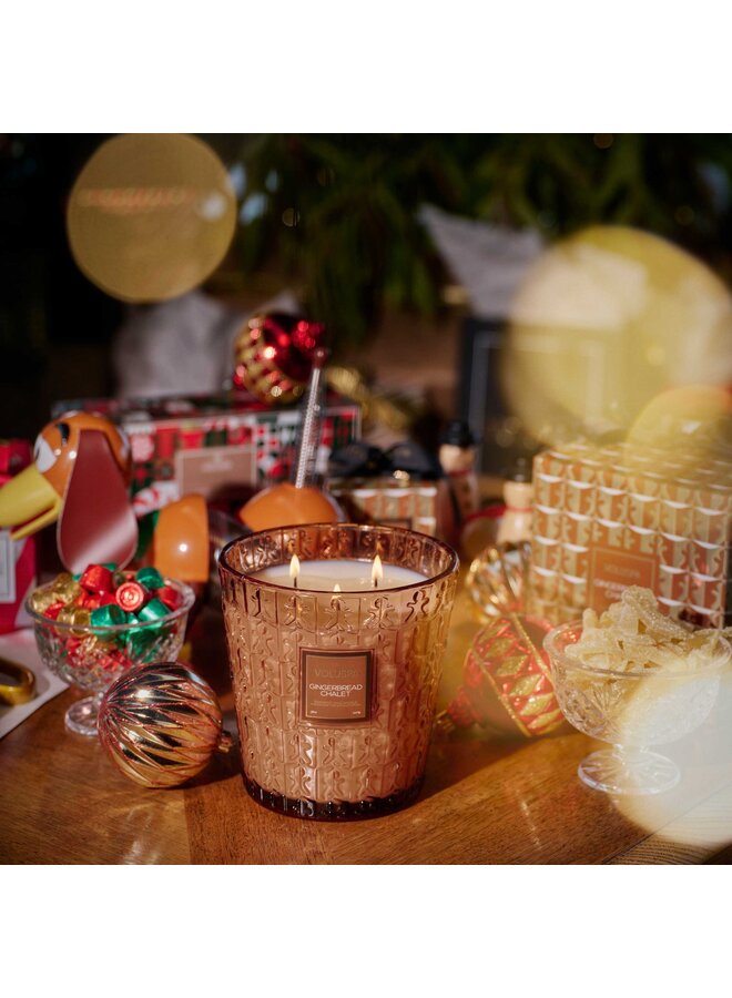 3 Wick Hearth Gingerbread Chalet