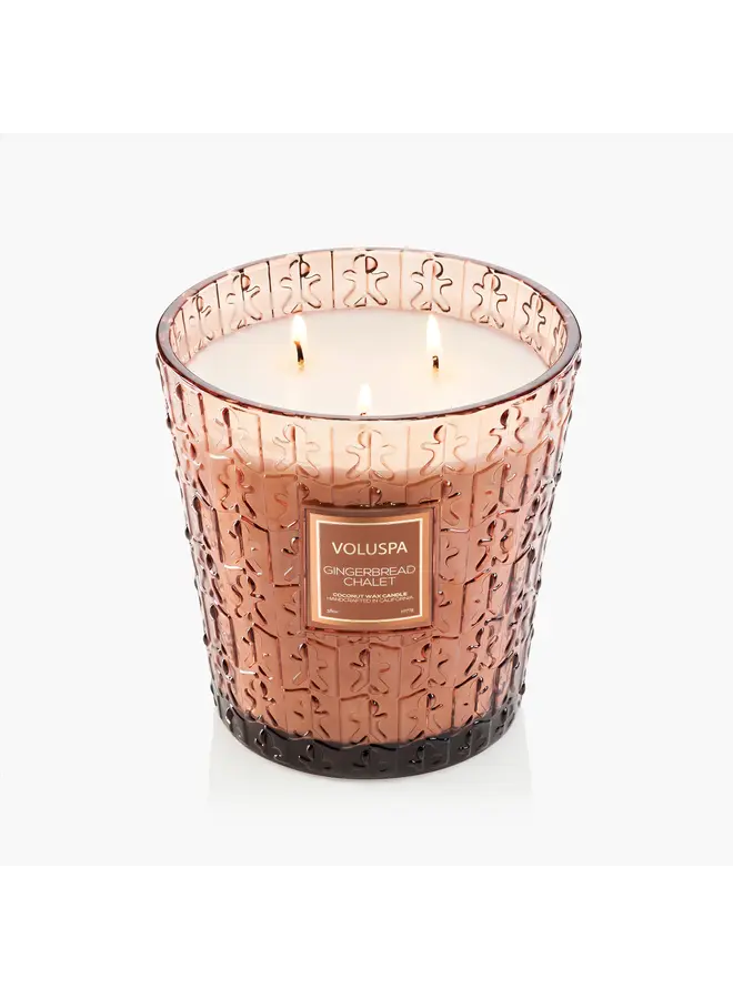 3 Wick Hearth Gingerbread Chalet