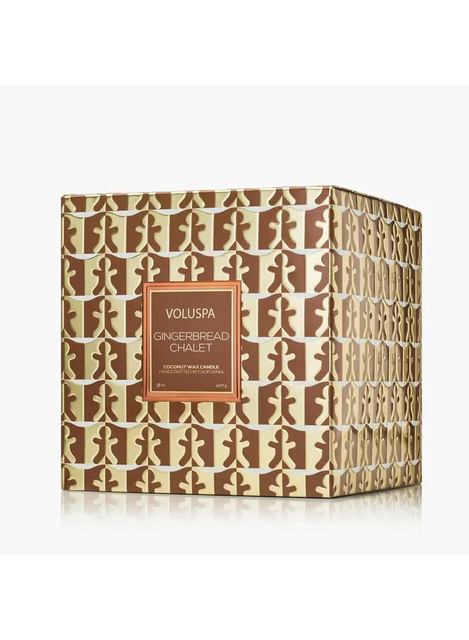3 Wick Hearth Gingerbread Chalet