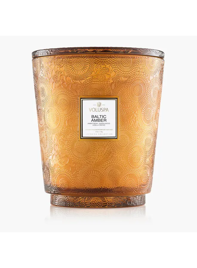 5 Wick Hearth Candle - Baltic Amber