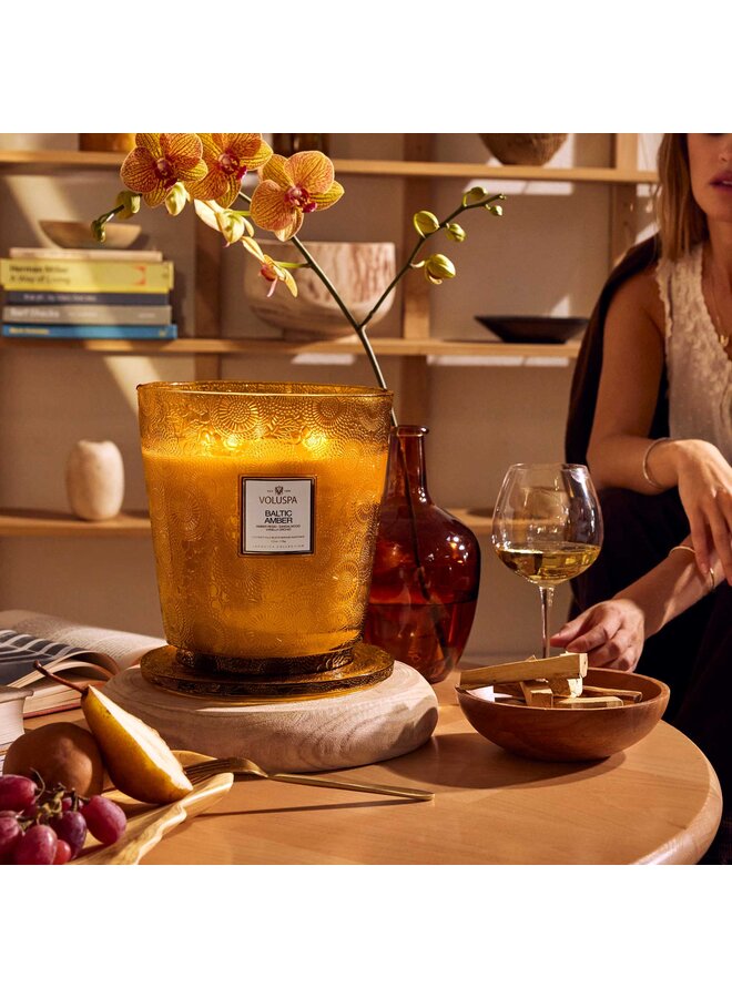 5 Wick Hearth Candle - Baltic Amber