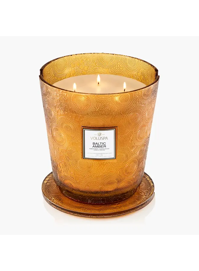 5 Wick Hearth Candle - Baltic Amber