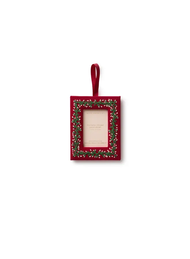 Garland Embroidered Frame Ornament