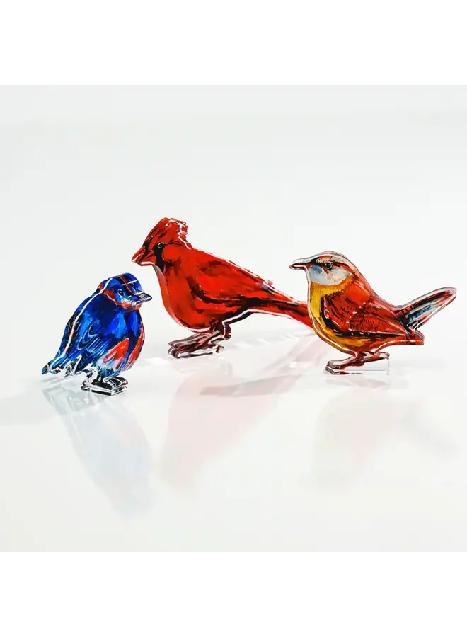 Messenger Cardinal Acrylic Block