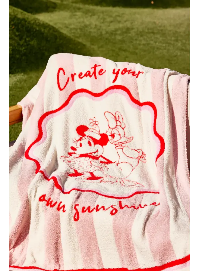 CozyChic® Disney Minnie And Daisy Stripe Blanket