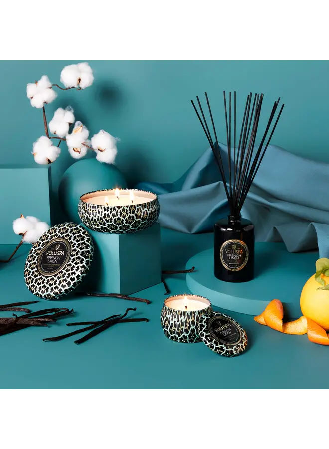 French Linen Mini Tin Candle
