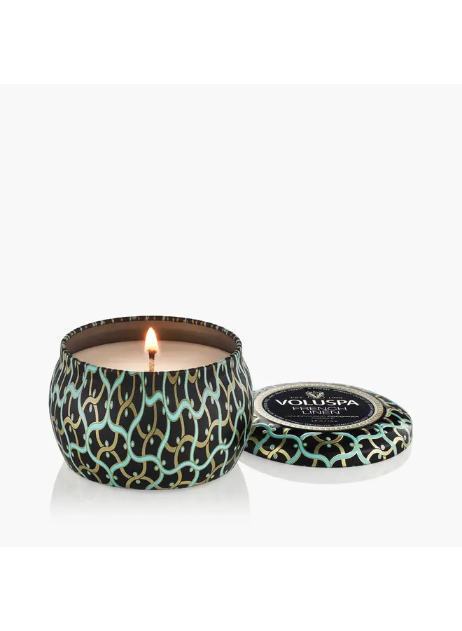 French Linen Mini Tin Candle