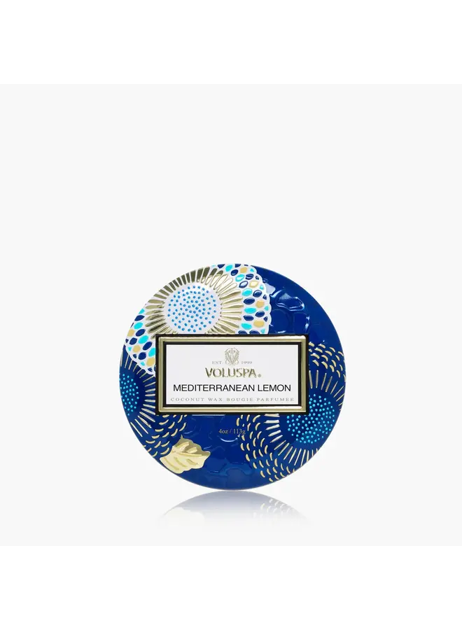 Mediterranean Lemon Mini Tin Candle