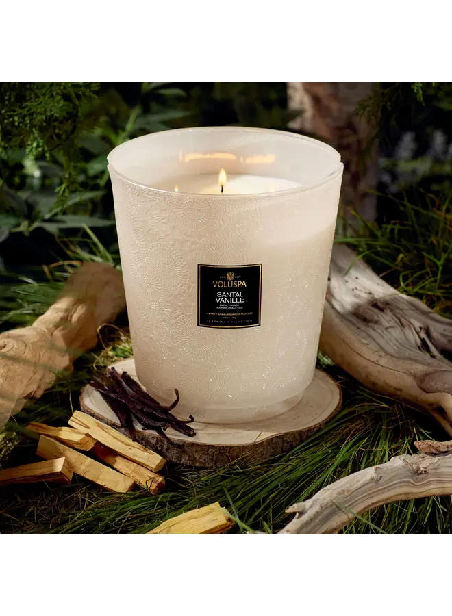 5 Wick Hearth Candle - Santal Vanille
