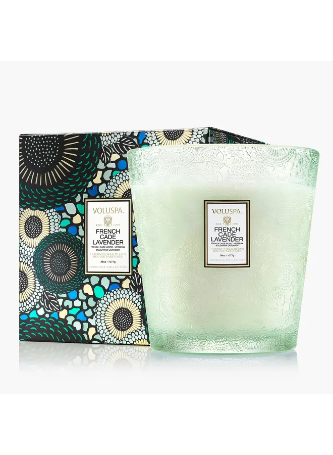 French Cade Lavender 3 Wick Hearth Candle