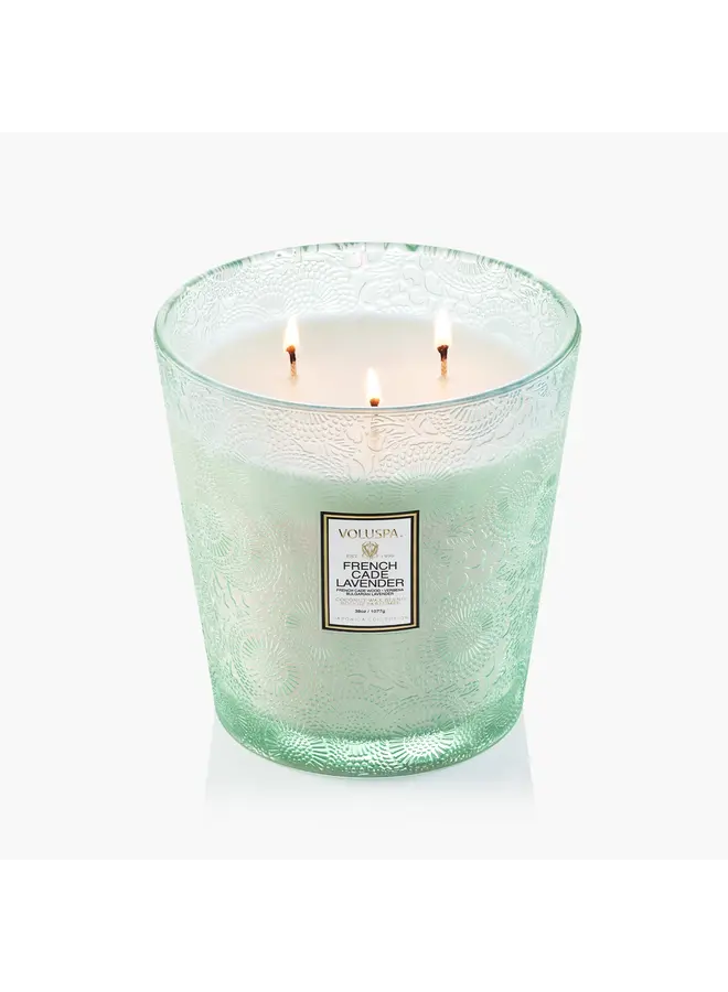 French Cade Lavender 3 Wick Hearth Candle