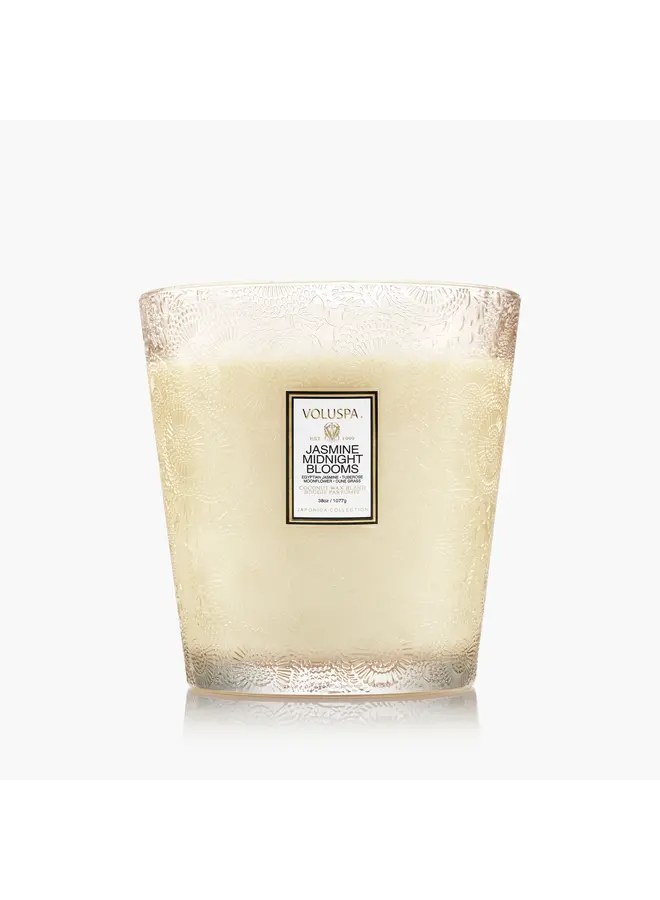 Jasmine Midnight Blooms 3 Wick Hearth Candle
