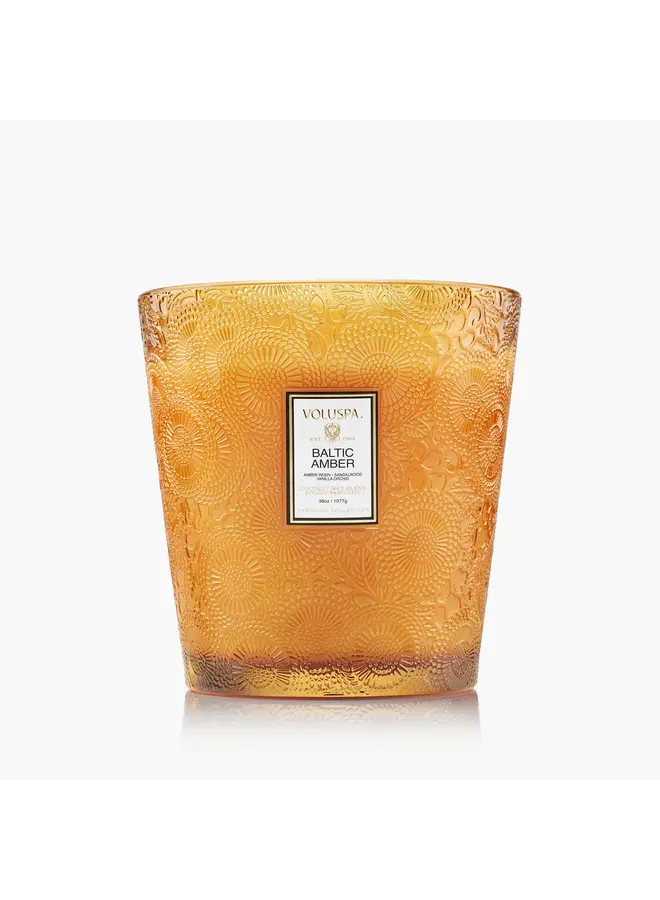 Baltic Amber 3 Wick Hearth Candle
