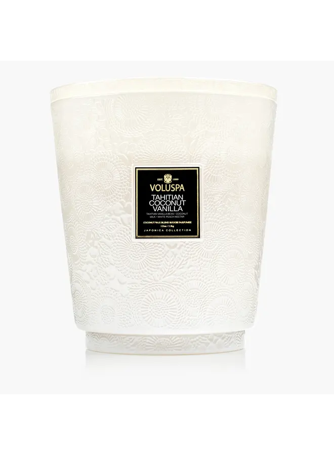 Wick Hearth Candle - Tahitian Coconut