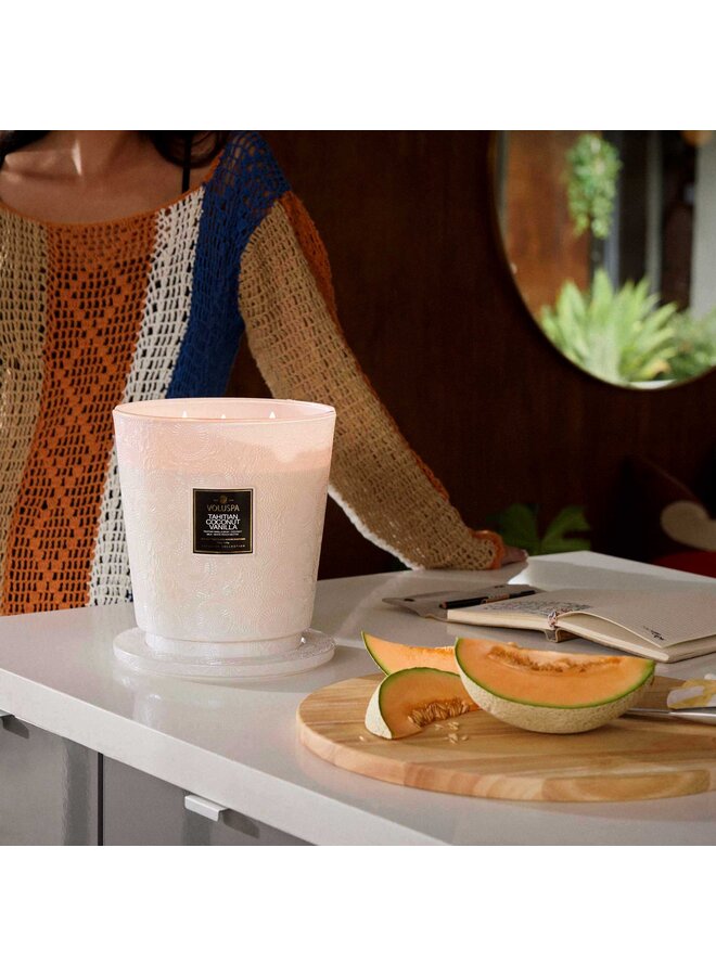 Wick Hearth Candle - Tahitian Coconut