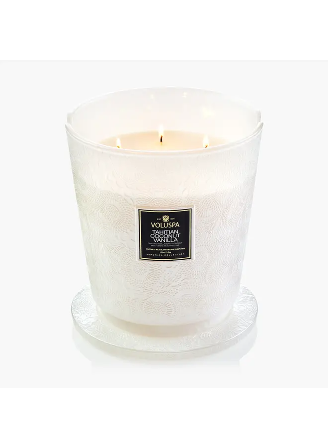 Wick Hearth Candle - Tahitian Coconut