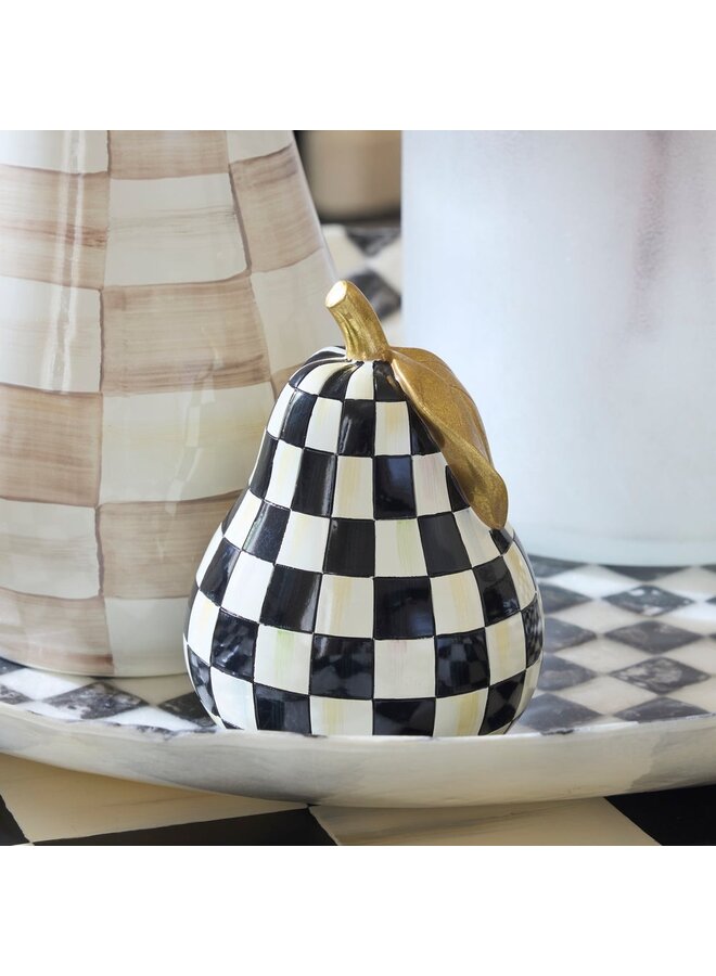 Courtly Check Pear Decor