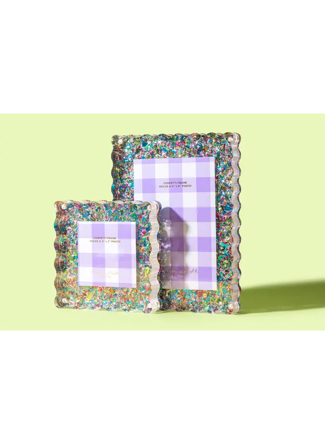 Acrylic Picture Frame - Small - Colorful Confetti