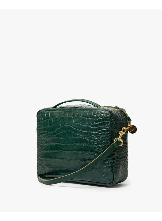 Mirabel Handbag- Congo Croco - Deep Pine