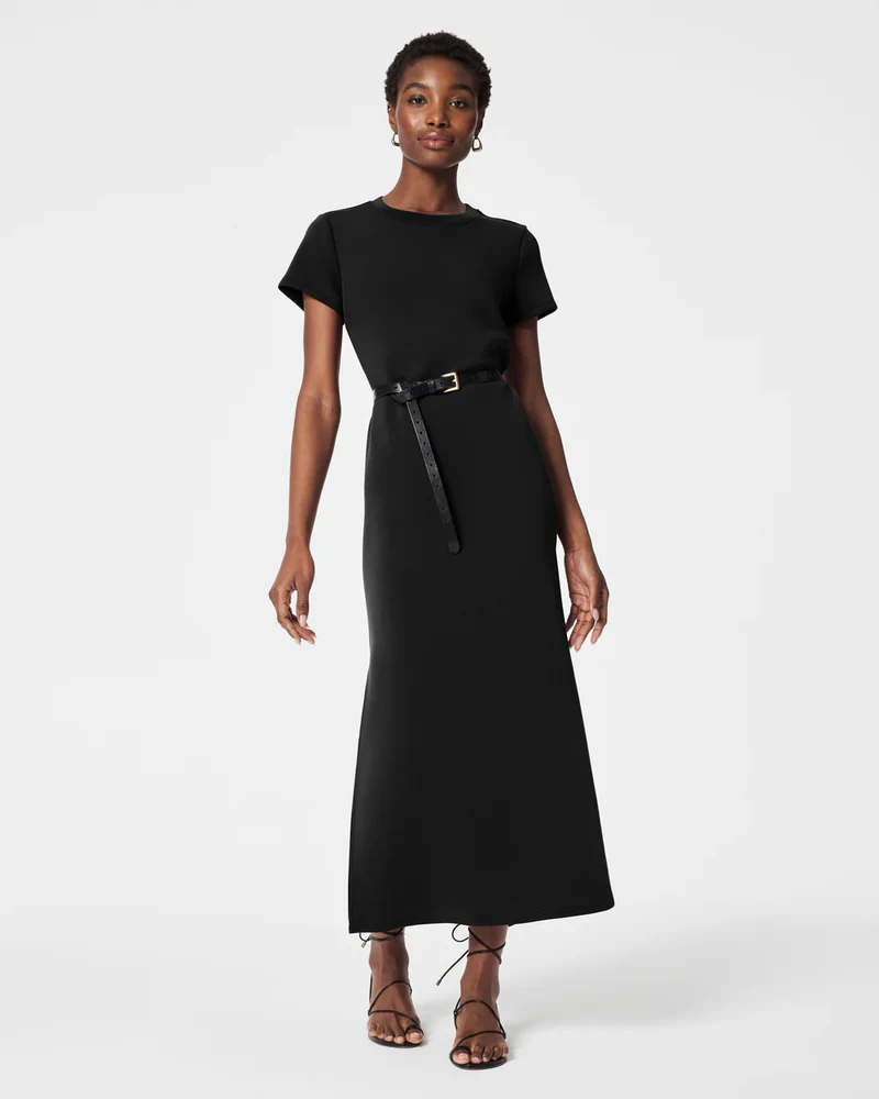 long sleeve black maxi dress plus size Plus Size Maxi Dress Long Sleeve Crew Neck