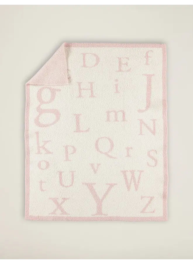 Cozychic ABC Blanket - Dusty Rose
