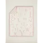 Cozychic ABC Blanket - Dusty Rose