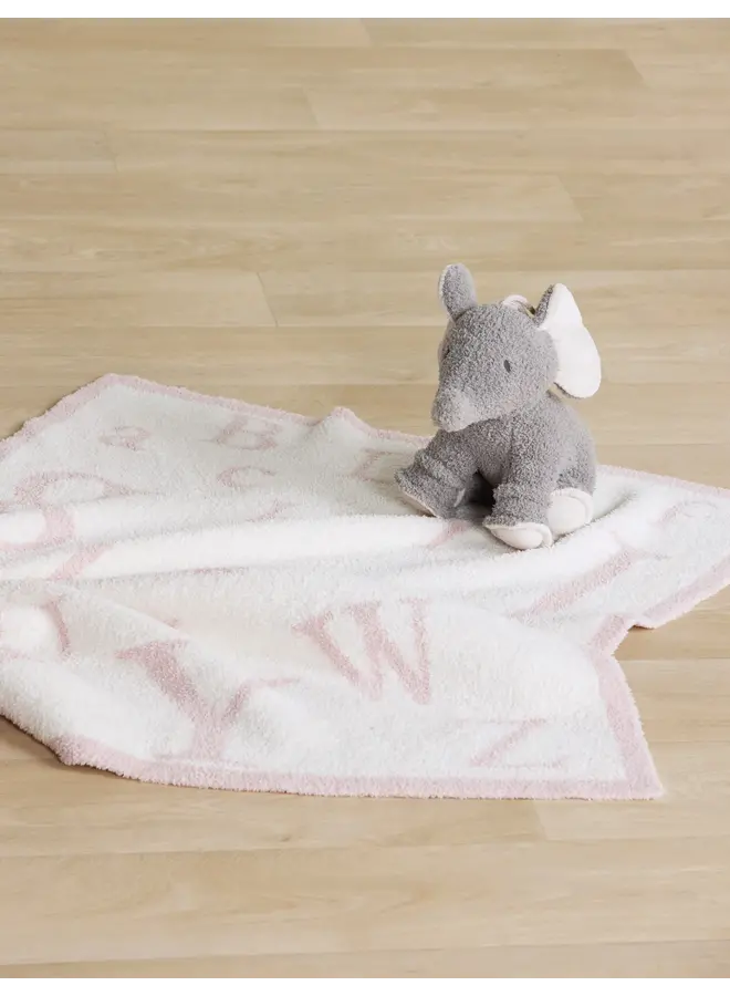 Cozychic ABC Blanket - Dusty Rose