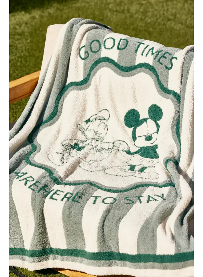 CozyChic® Disney Mickey and Donald Stripe Blanket