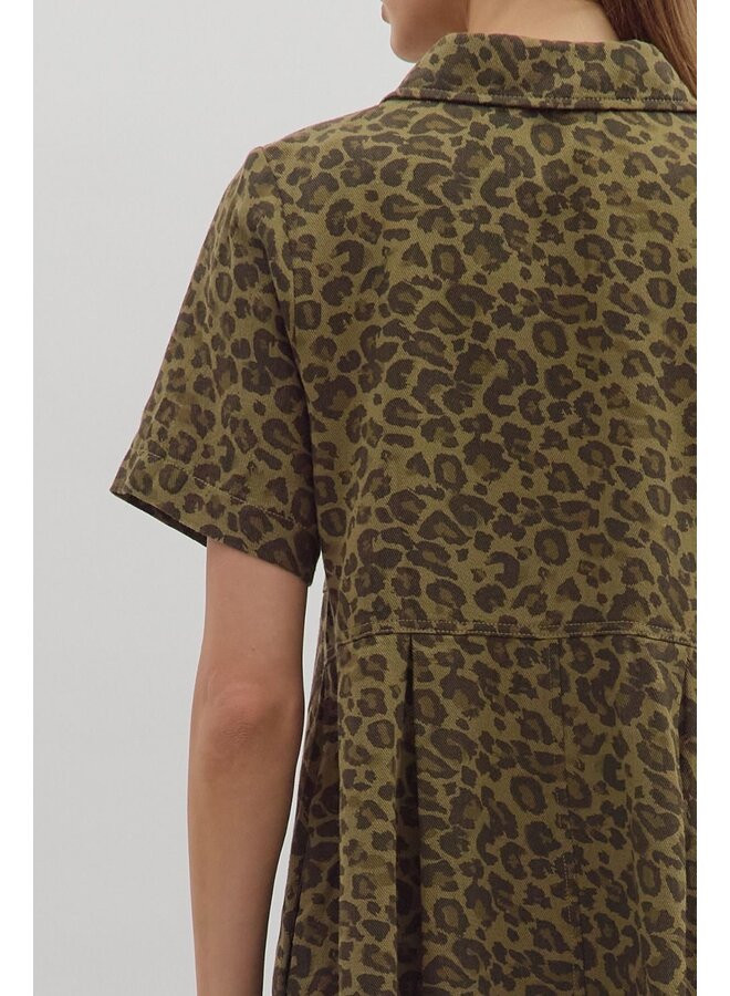 Leopard Babydoll Dress -
