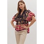 Jody Black/Red Blouse -