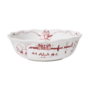 Country Estate Winter Frolic 11" Serving Bowl - Ruby