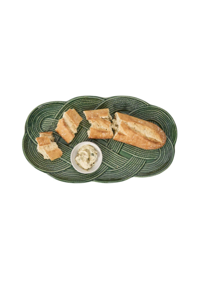 Le Panier Mystic Knot 15" Hostess Tray - Basil