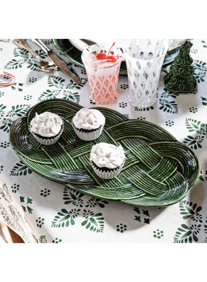Le Panier Mystic Knot 15" Hostess Tray - Basil
