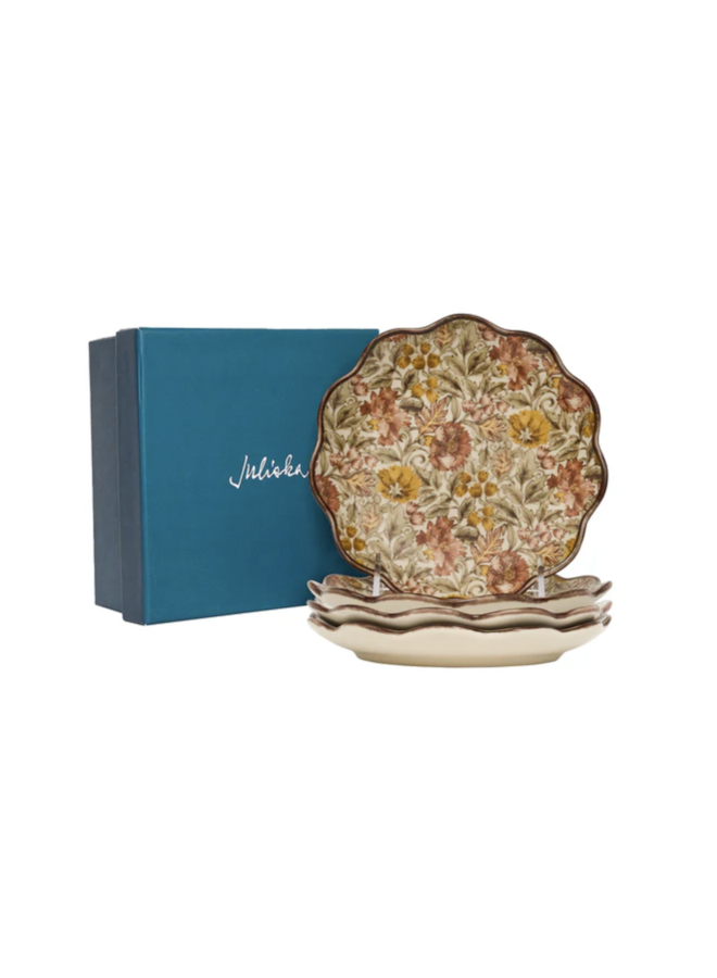 Willa Cocktail Plate Set of 4 - Amber