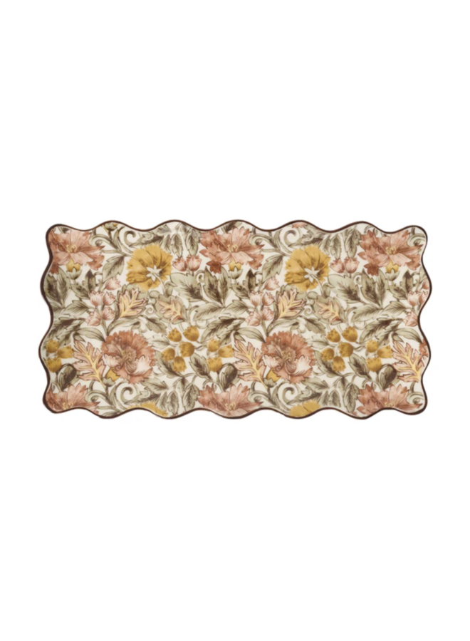 Willa 16" Hostess Tray - Amber