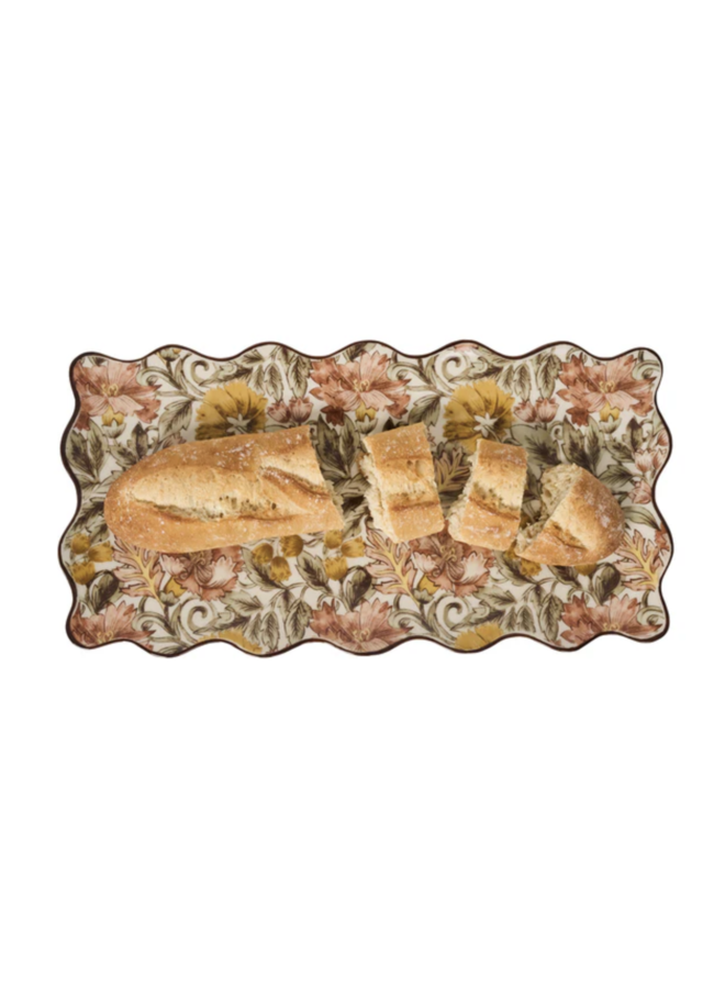 Willa 16" Hostess Tray - Amber