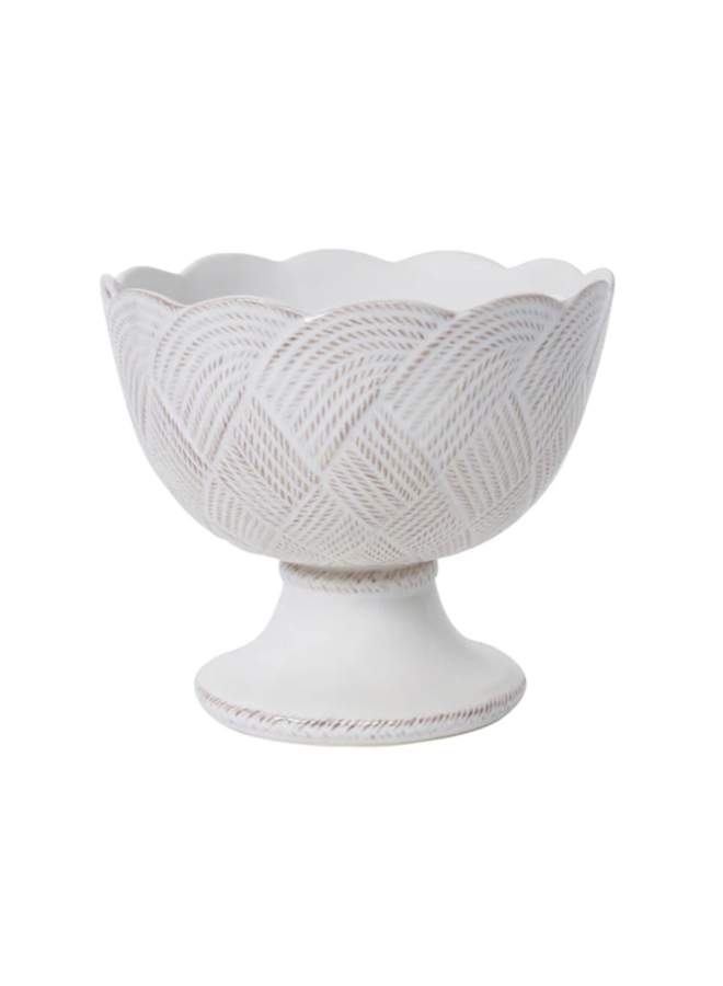 Le Panier Mystic Knot Footed Bowl - Whitewash