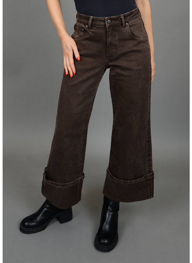 Carla Stretch Twill Cuff Pant -