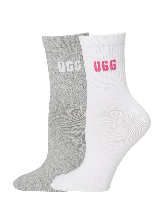 Quinlan Logo Quarter Sock 2 Pack -