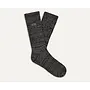 Trey Rib Knit Crew Sock - Black