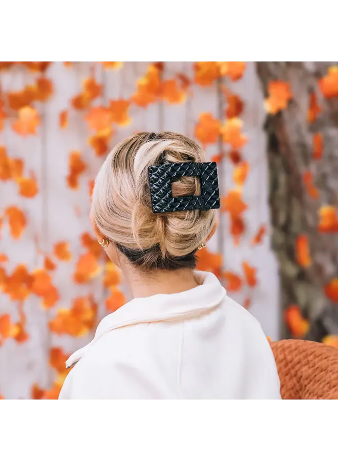 Flat Rectangle Hair Clip - Large -