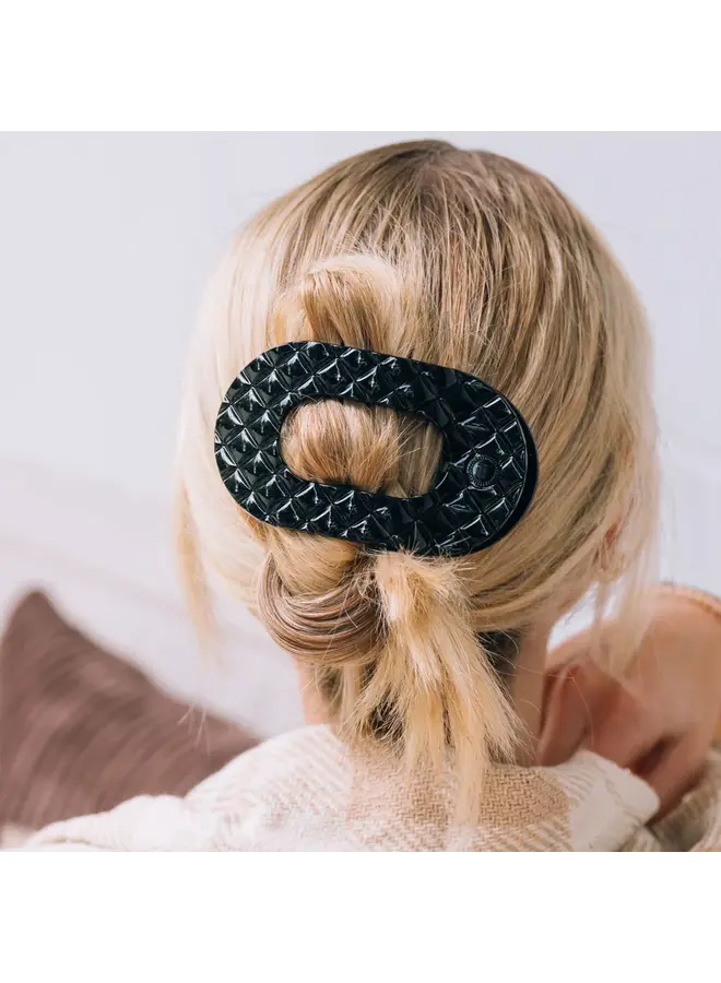 Flat Round Hair Clip - Large -