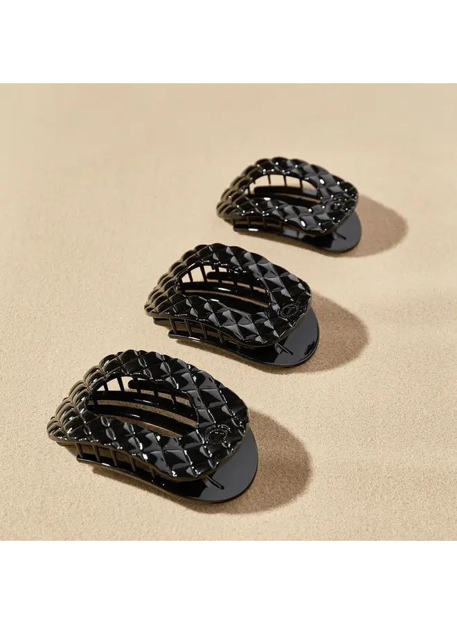 Flat Round Hair Clip - Large -
