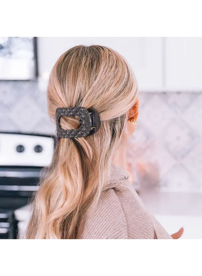 Flat Round Hair Clip - Medium -