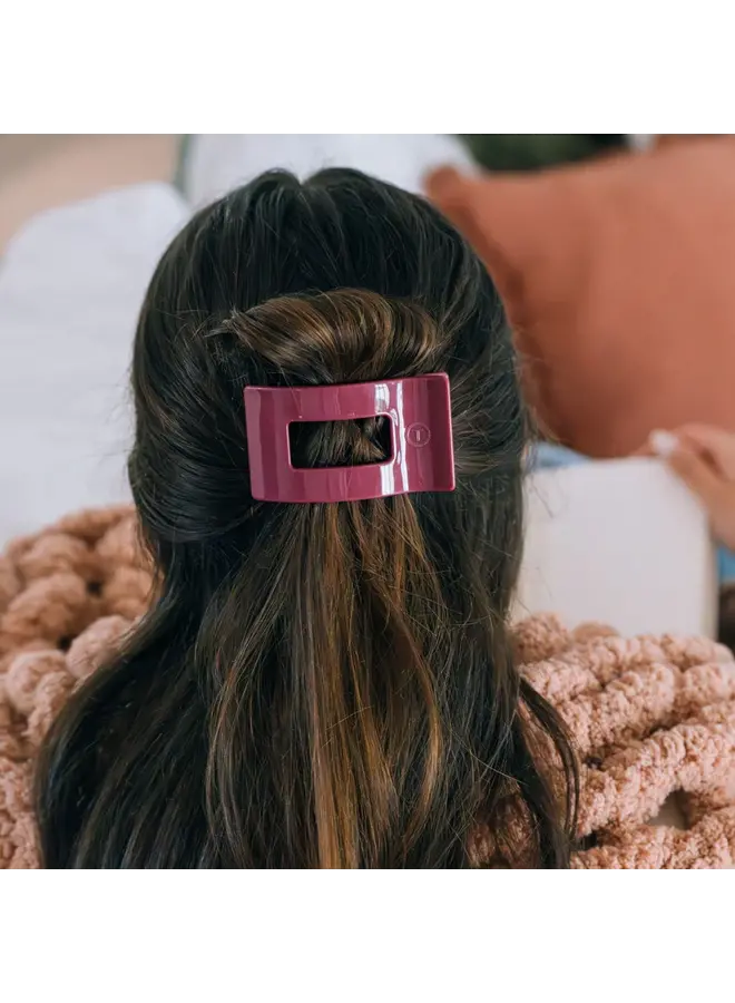 Flat Rectangle Hair Clip - Medium -