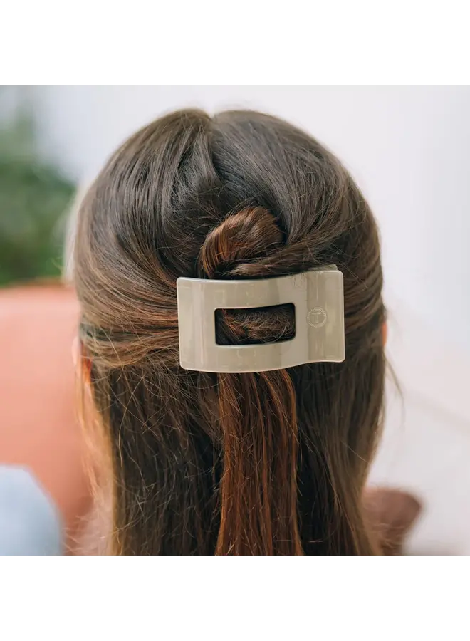 Flat Rectangle Hair Clip - Small -