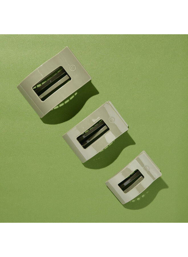 Flat Rectangle Hair Clip - Small -
